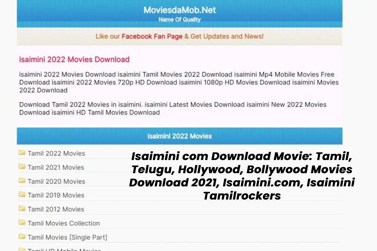 Isaimini com Download Movie Isaimini , Isaimini Tamilrockers 2022