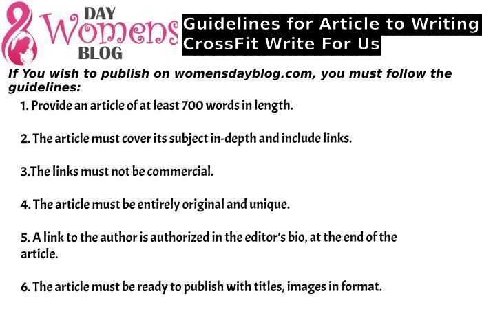 Guidelines for Article to Writing CrossFit Write For Us