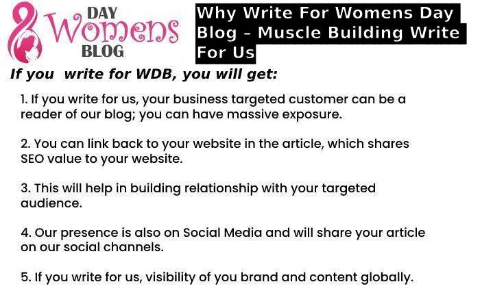 Why Write For Womens Day Blog – Muscle Building Write For Us