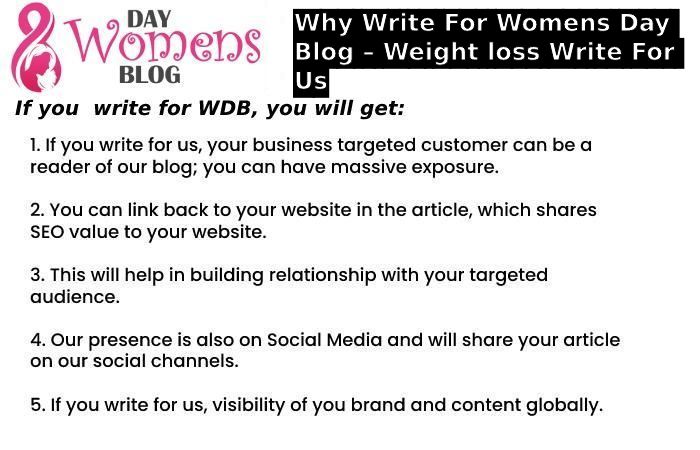 Why Write For Womens Day Blog – Weight loss Write For Us