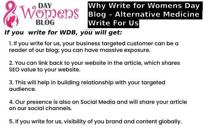 Why Write for Womens Day Blog – Alternative Medicine Write For Us