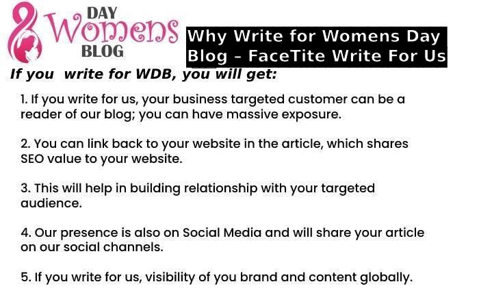 Why Write for Womens Day Blog – FaceTite Write For Us