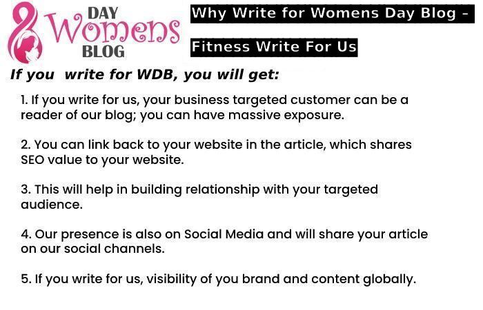 Why Write for Womens Day Blog – Fitness Write For Us