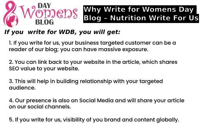 Why Write for Womens Day Blog – Nutrition Write For Us