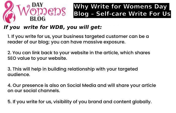 Why Write for Womens Day Blog – Self-care Write For Us