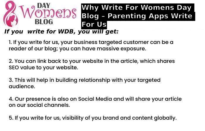 Why Write For Womens Day Blog – Parenting Apps Write For Us