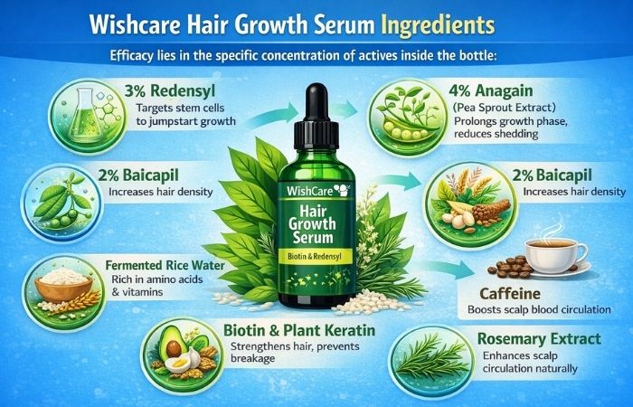 Wishcare hair growth serum Ingredients