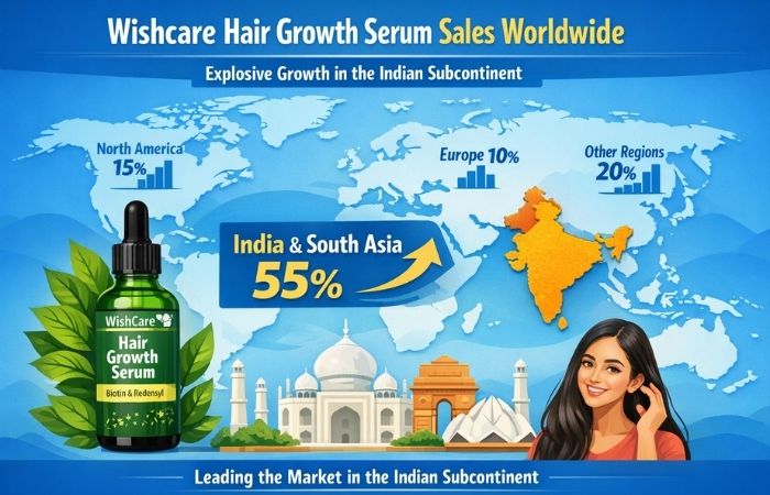 Wishcare hair growth serum Sales Worldwide